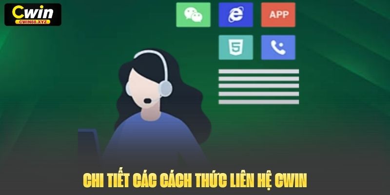 Chi tiết các cách thức liên hệ Cwin